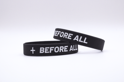 BLACK “BEFORE ALL” WRISTBANDS 2-PACK