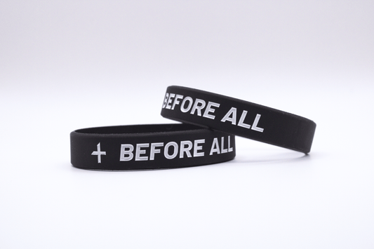 BLACK “BEFORE ALL” WRISTBANDS 2-PACK